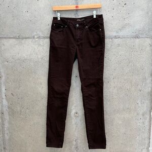 Prana Kayla Standard Fit Mid-rise Jean, Dark Brown Peppercorn, Size 8/29